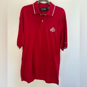 Ohio State Buckeyes Red Polo Shirt L